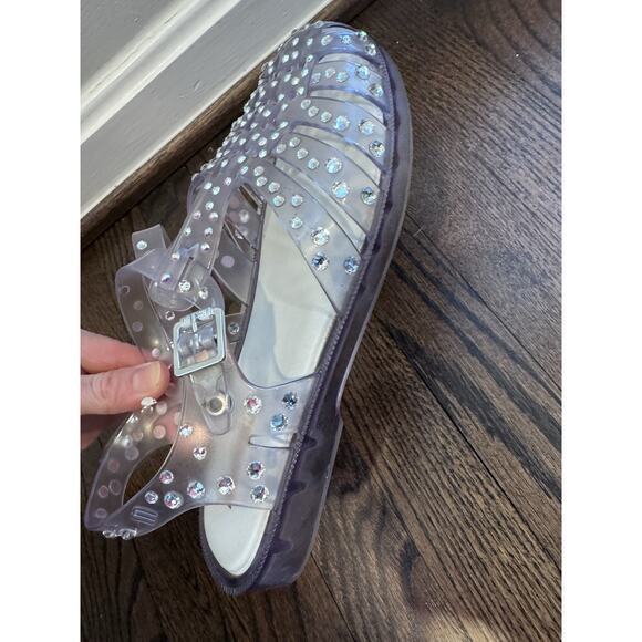 MELISSA Possession Crystals Women's Jelly Sandals Sz 7 NWT $500 - Picture 16 of 16